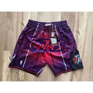 Mitchell & Ness Toronto Raptors Shorts Mens XLarge Swingman Red Purple 19…